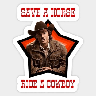 Sam Winchester Save A Horse Sticker